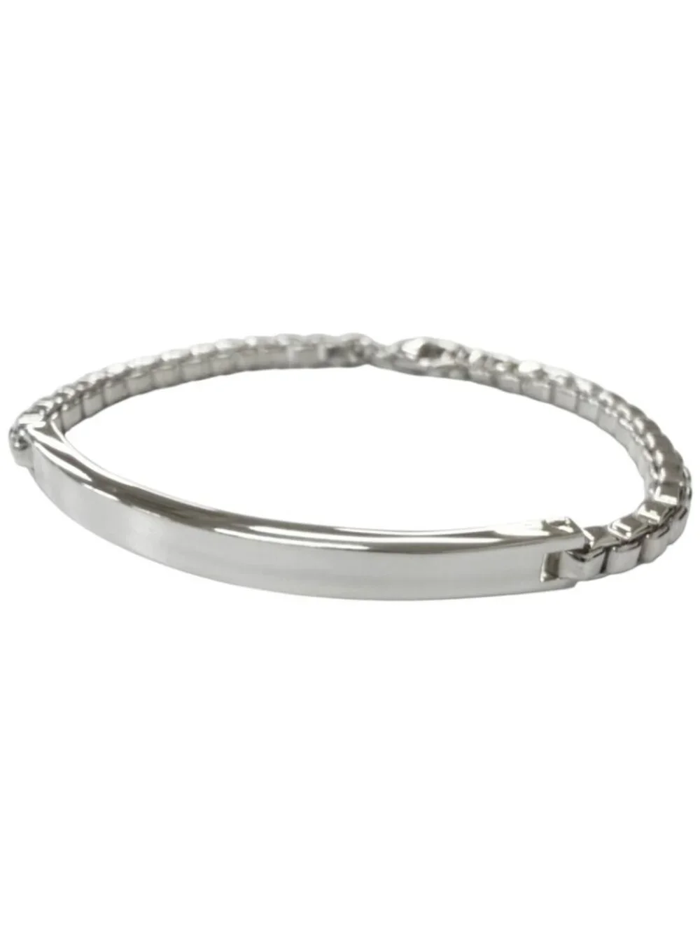 Tiffany & Co Venetian Link ID Bracelet Silver